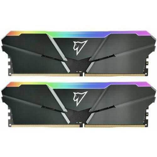 Модуль памяти DDR4 16GB 28GB Netac NTSRD4P36DP-16E Shadow RGB PC4-28800 3600MHz CL18 135V gray with radiator 585000₽