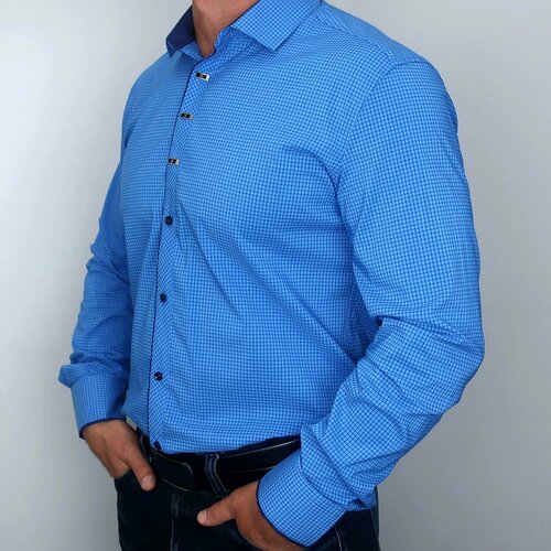фото Рубашка bossado, размер 4xl, голубой