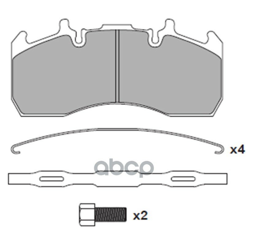 Тормозные Колодки Дисковые Rvi Midlum Ii Dxi 5/7, Premium Ii Pr/ Dxi 7, Magnum Dxi 12/13, Volvo Fl Ii/Iii (215,85 X 101 X 29).