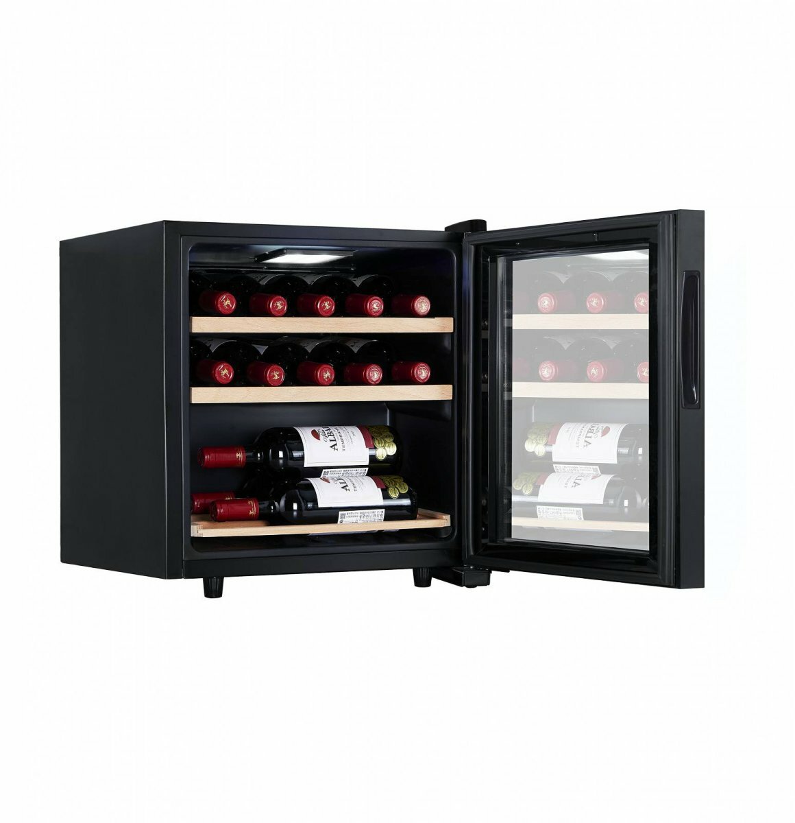 Винный шкаф Cellar Private CP017 компрессорный на 17 бут в чёрном цвете