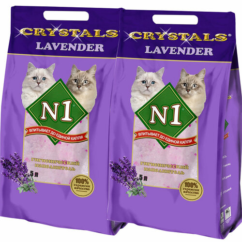 1 crystals lavender – наполнитель силикагелевый для туалета кошек лаванда 5 5 л № 1 CRYSTALS LAVENDER – Наполнитель силикагелевый для туалета кошек «Лаванда» (5 + 5 л)