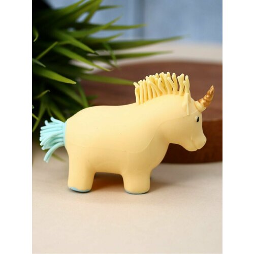 Игрушка антистресс, мялка Squeeze unicorn yellow
