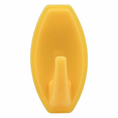 Крючок самоклеящийся, пластик, цвет светло-оранжевый, 1 шт крючок самоклеящийся прозрачный водонепроницаемый настенный крючок для дверей кухонный органайзер для ванной подвесные крючки 5 цветов