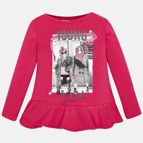 фото Лонгслив mayoral, размер 98 (3 года), фуксия