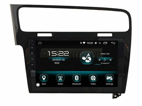 Автомагнитола с рамкой 2 din 10 дюймов для Volkswagen Golf 7 2013-2022 / Android 2Gb+32Gb / GPS / Bluetooth / Wi-Fi / FM-радио