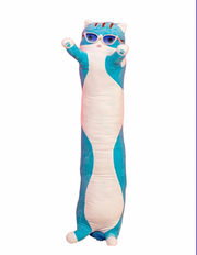 Мягкая игрушка кот батон 110 см синий