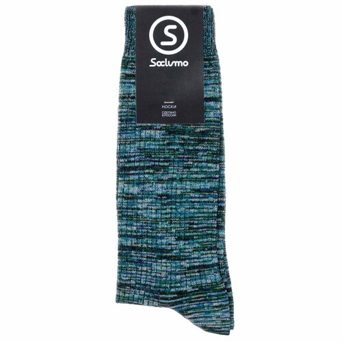 Носки Soclumo Soclumo-4-Mix, размер 35-40, синий, зеленый, черный
