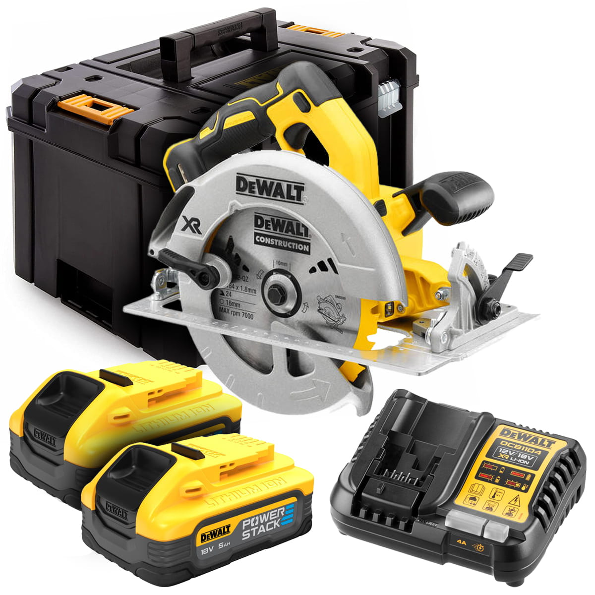 Аккумуляторная дисковая пила DeWALT DCS570H2T