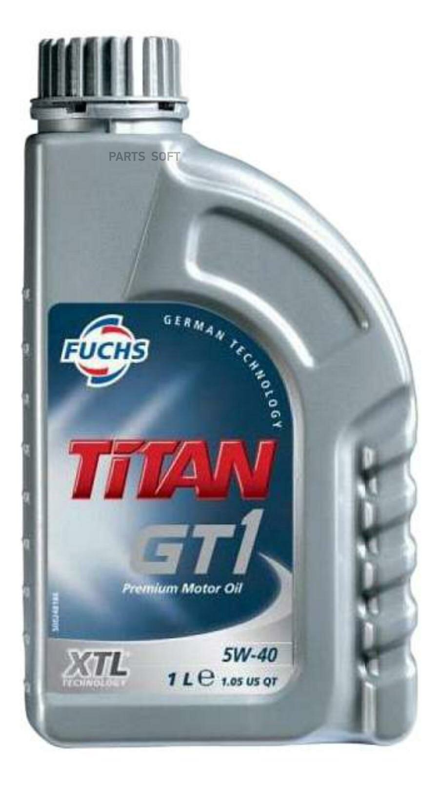 FUCHS 600756291 TITAN Масо моторное GT1 5W40 1***