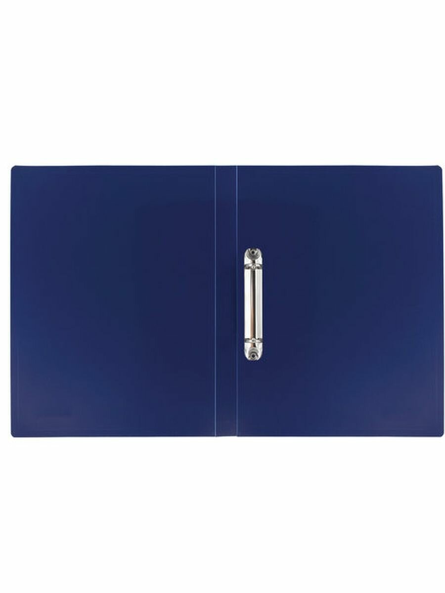 Папка на 2 кольцах BRAUBERG "Office", 25 мм, синяя, до 170 листов, 0,5 мм, 227494 - фото №12