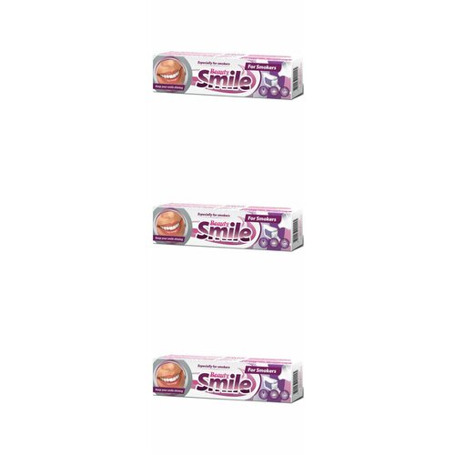 Rubella Зубная паста для курящих Beauty Smile, 100 мл, 3 шт зубная паста swiss smile snow white