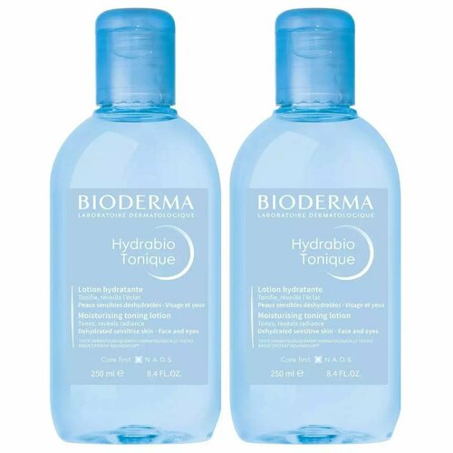 Bioderma Тонизирующий увлажняющий лосьон Hydrabio, 2 х 250 мл лосьон для лица bioderma hydrabio гидрабио 250 мл тонизирующий увлажняющий