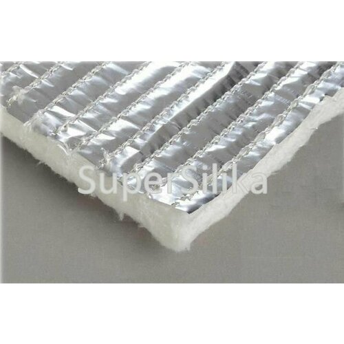 Суперсил МАТ с Фольгой (Supersil) 1000х920х10мм, противопожарная изоляция