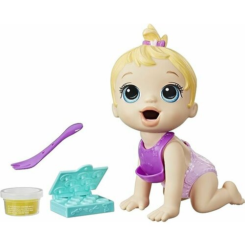 Ползающая малышка пупс Hasbro Baby Alive Lil Snacks Doll