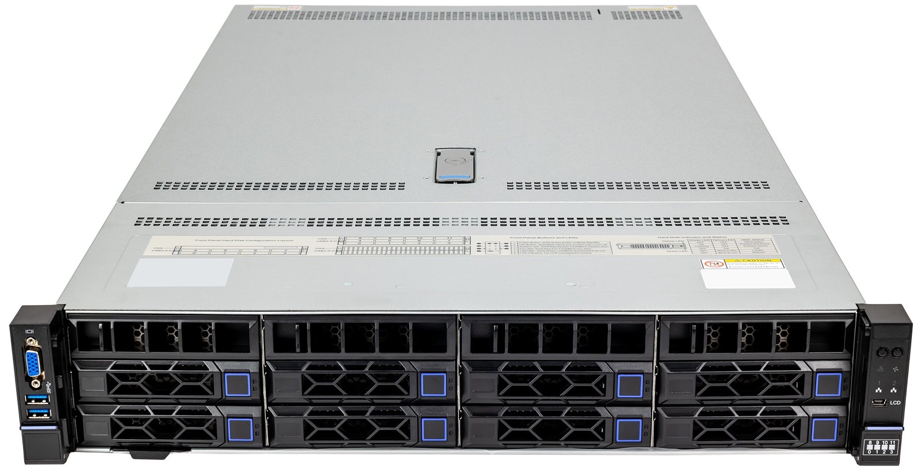 Серверная платформа/ HIPER Server R2 - Advanced (R2-T222408-08) - 2U/C621/2x LGA3647 (Socket-P)/Xeon SP поколений 1 и 2