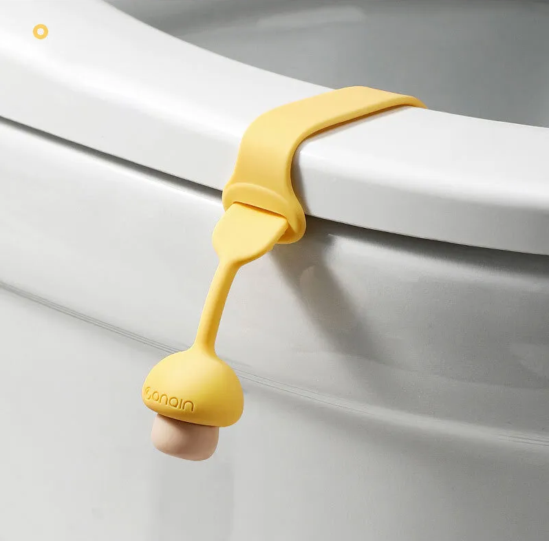 Подъемник для сиденья унитаза, держатель, многофункциональный аксессуар для ванной комнаты, желтый