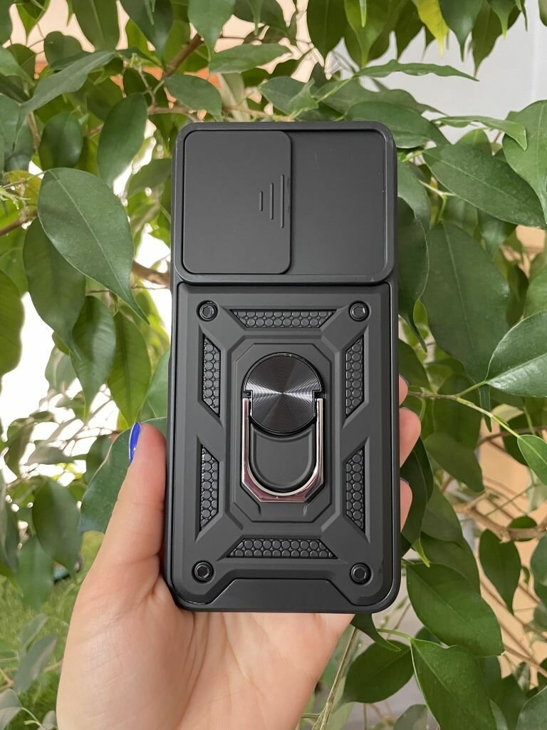 Чехол противоударный для Xiaomi Redmi Note 12S / Редми Нот 12S с защитой камеры armors (Черный) — фото 1