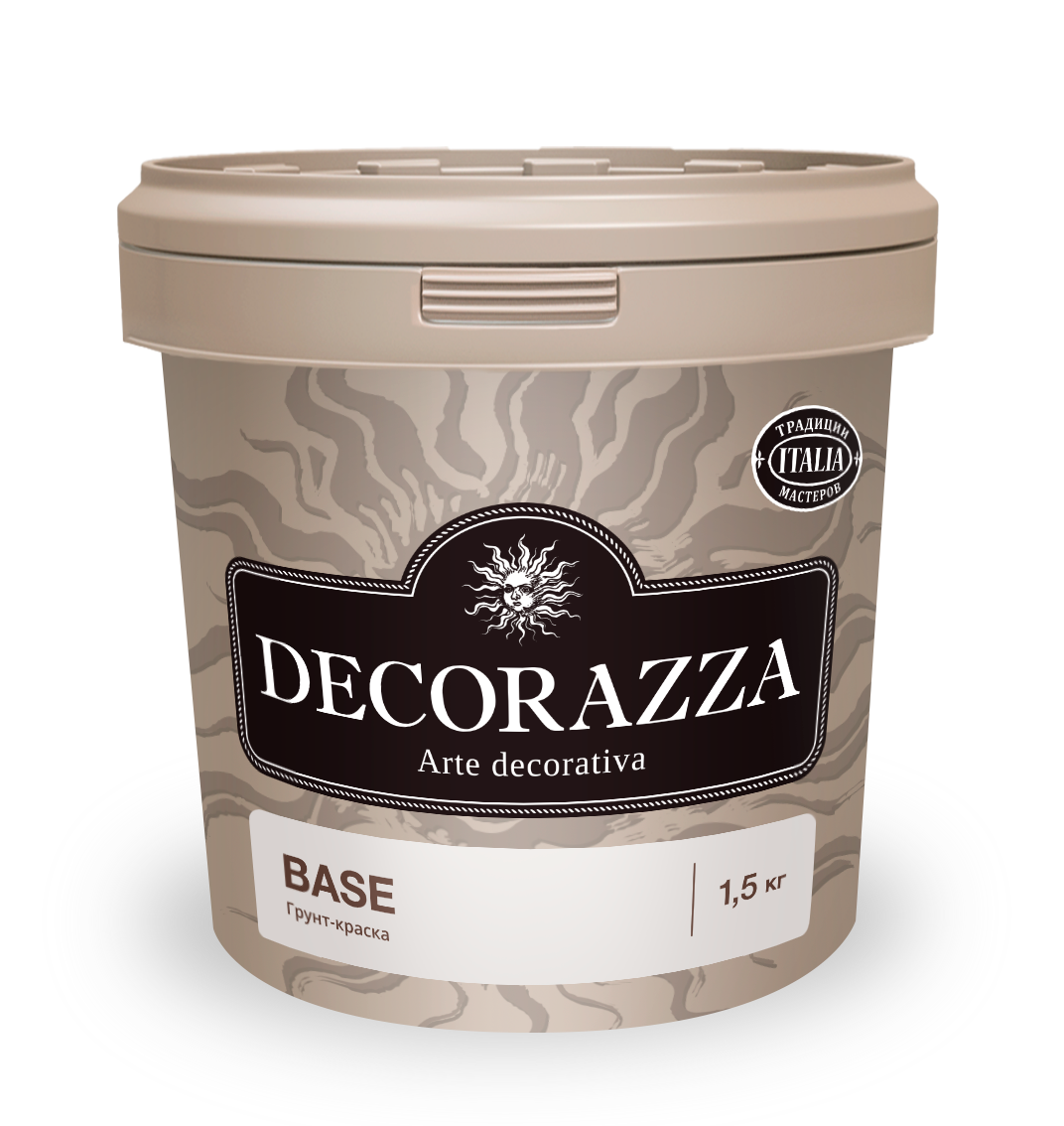 Грунтовка для стен, белая, Decorazza Base b1, 0,9 л