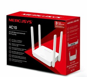 Wi-Fi роутер Mercusys AC10, белый