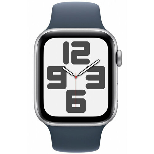 Смарт-часы Apple Watch SE A2723, 44mm, Silver Alu/Storm Blue MREE3SE/A