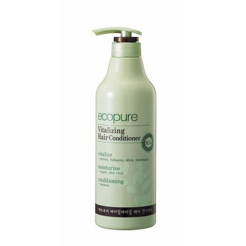 Ecopure Vitalizing Hair Conditioner Корейский кондиционер для волос органический витаминизированный для восстановления волос, 700 мл.