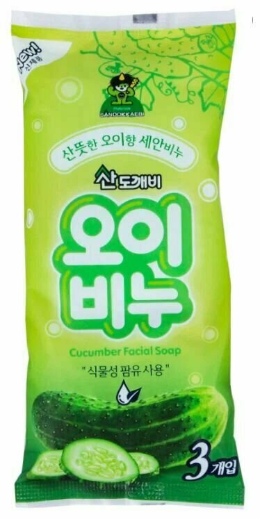 Sandokkaebi Туалетное мыло огуречное 90гх3шт Корея