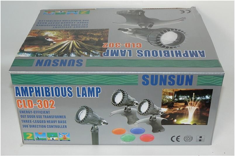 Комплект из трех светильников для пруда и сада CLD-302 SUNSUN