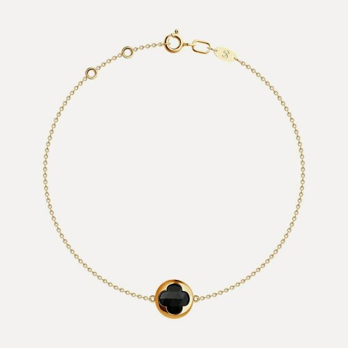 Изображение товара Браслет, красное золото, 585 проба, агат