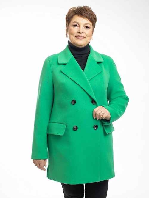 Пальто Modetta Style, размер 48, зеленый