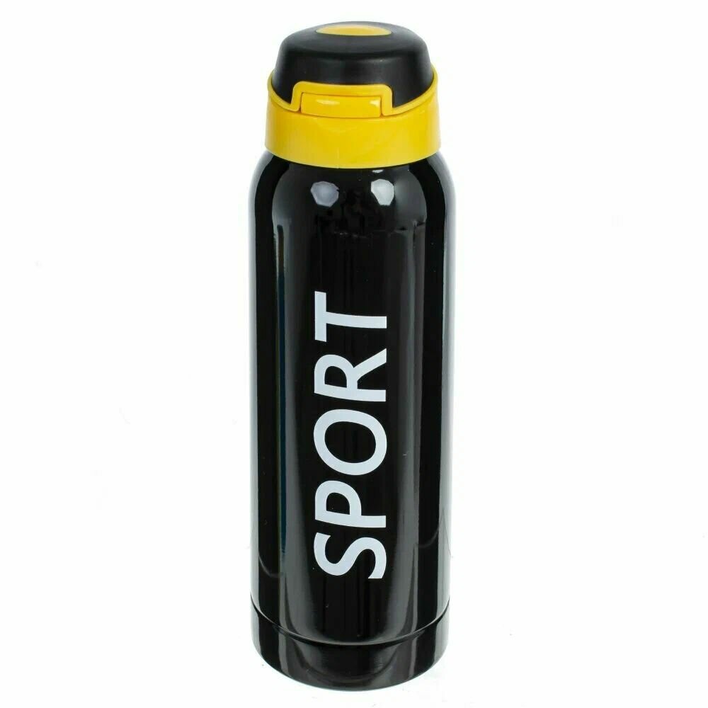 фото Термос из нержавеющей стали с трубкой поильником с вакуумной крышкой 500 мл розовый