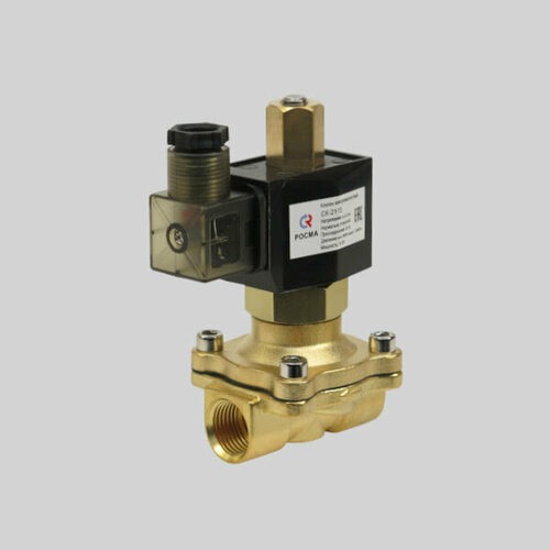 Клапан соленоидный нормально открытый для воды росма СК-21-32 Ду 32 220В соленоидный клапан электромагнитный латунь dk ycp31 ду32 24dc