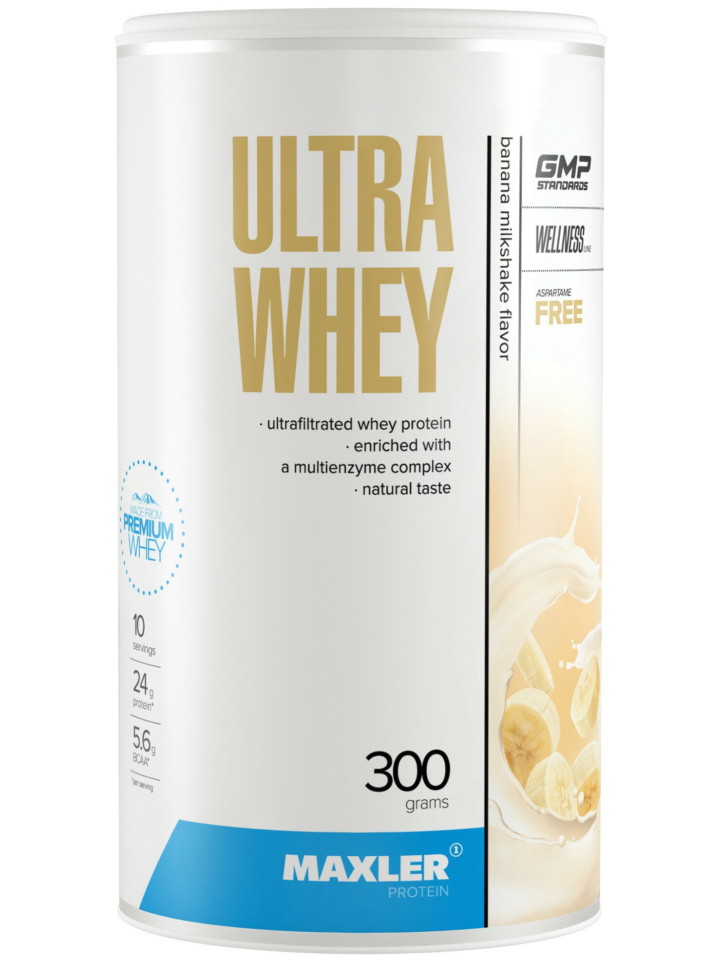 Maxler Ultra Whey 300 гр (Maxler) Бананово-молочный коктейль