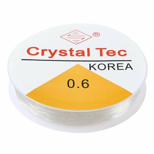 Резинка для браслетов Crystal Tec 0.6 мм прозрачная, 1 штука