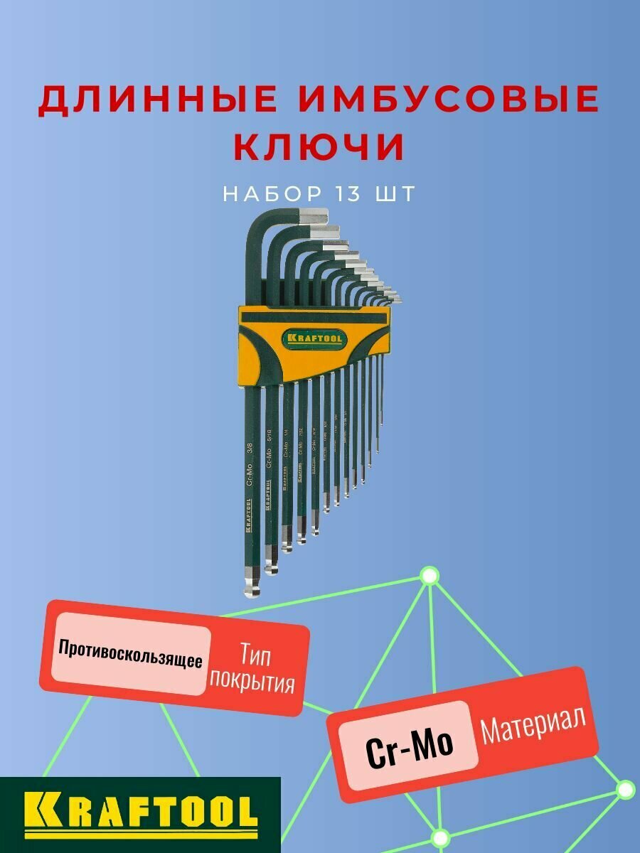 Набор длинных имбусовых ключей