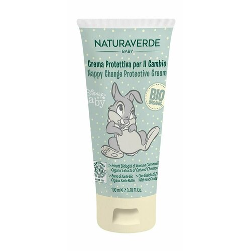 Детский крем, защищающий кожу с экстрактами овса, ромашки и масла карите Naturaverde Disney Baby Protective Cream Rabbit