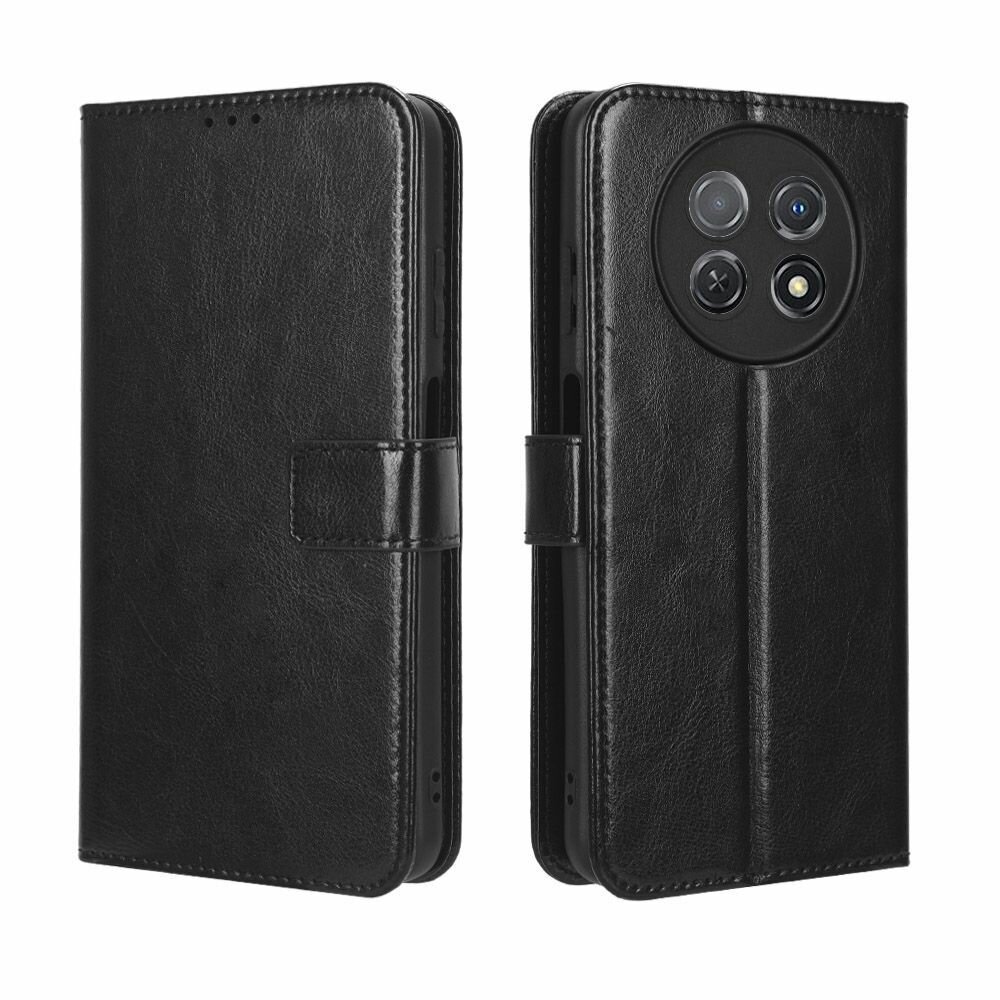 Кожаный чехол-книжка MyPads для Huawei Enjoy 60X / Huawei Nova Y91 с карманом для карт и магнитом — фото 1
