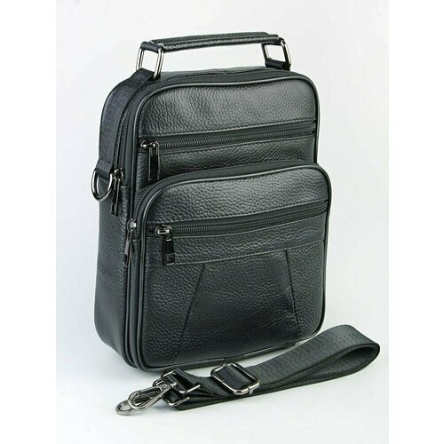 фото Сумка барсетка barez 105, фактура гладкая, черный