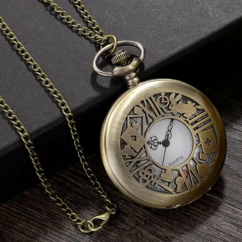 фото Карманные часы алиса в стране чудес, бронза time lider