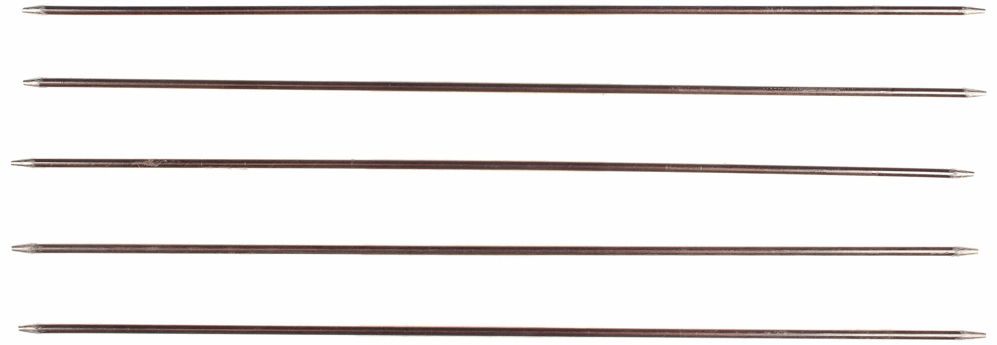Спицы для вязания 5-ти комплектные ВОС металлические, d2,5мм, 19см, 1шт