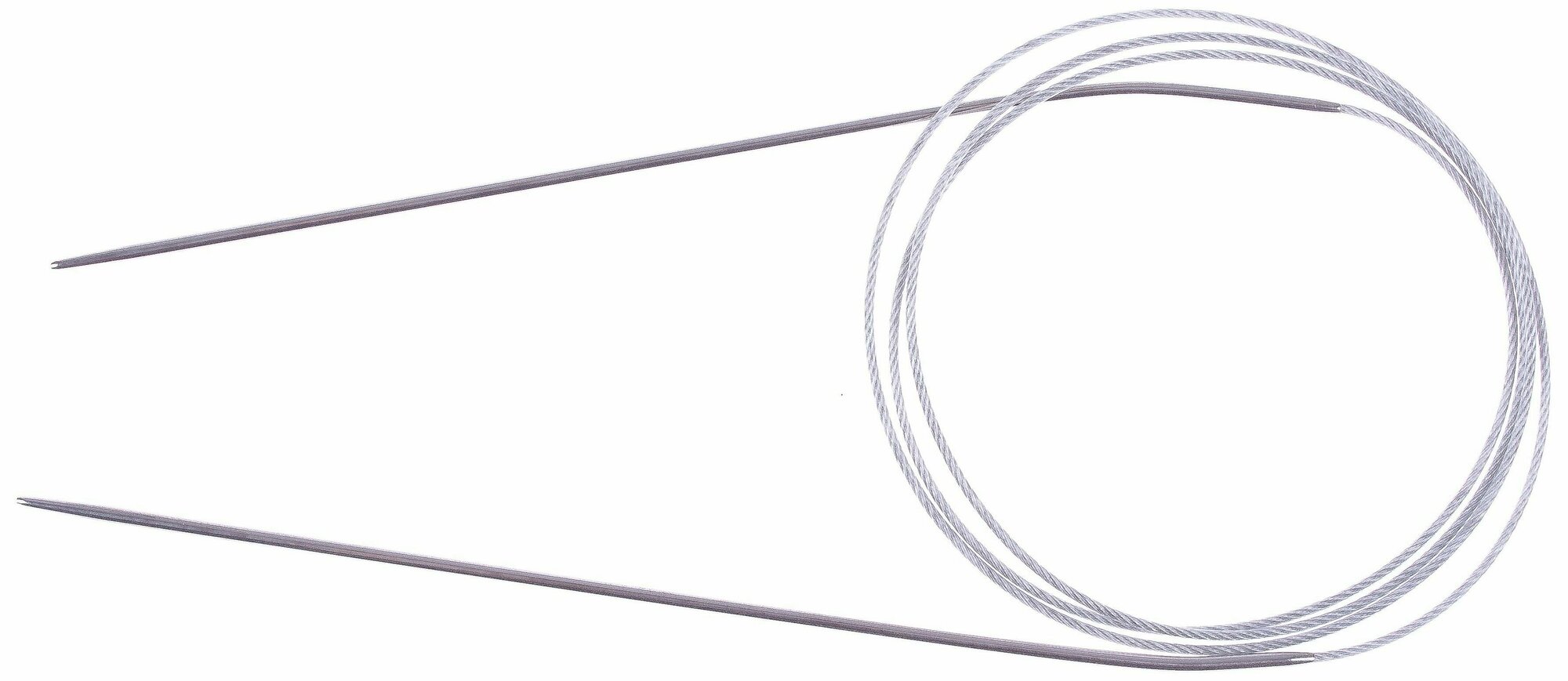Спицы для вязания круговые GAMMA с металлической леской, d1,8мм, 100см, 1шт