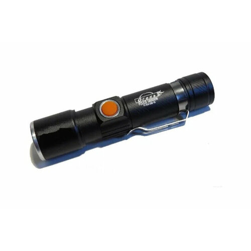 фото Фонарь аккумуляторный светодиодный с usb зарядкой yy-616. огонь
