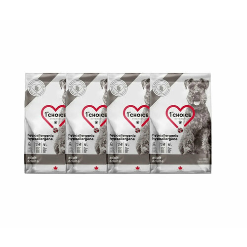 1st CHOICE GF Hypoallergenic сухой беззерновой корм для собак с уткой, 0,34 кг х 4 шт.