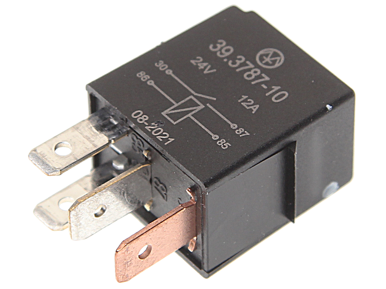 фото Реле электромагнитное 24V 4-х контактное 12А замыкающее энергомаш