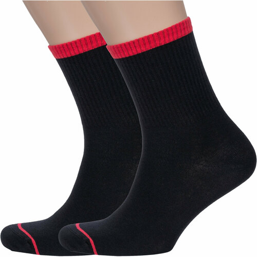 фото Носки rusocks, 2 пары, размер 25-27, черный