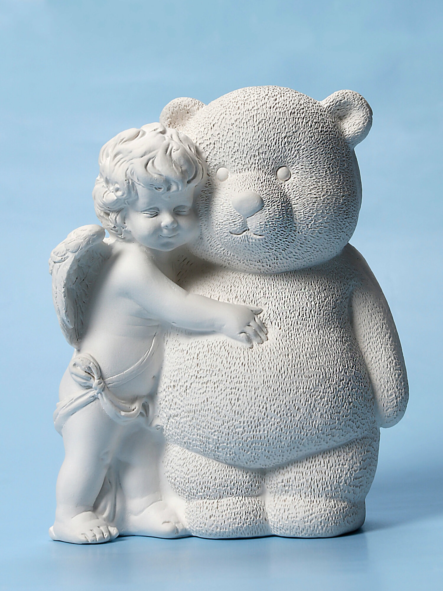 Гипсовая статуэтка Медведь и Ангел