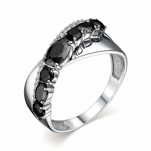 Кольцо Мириада, серебро, 925 проба, фианит, размер 18, белый