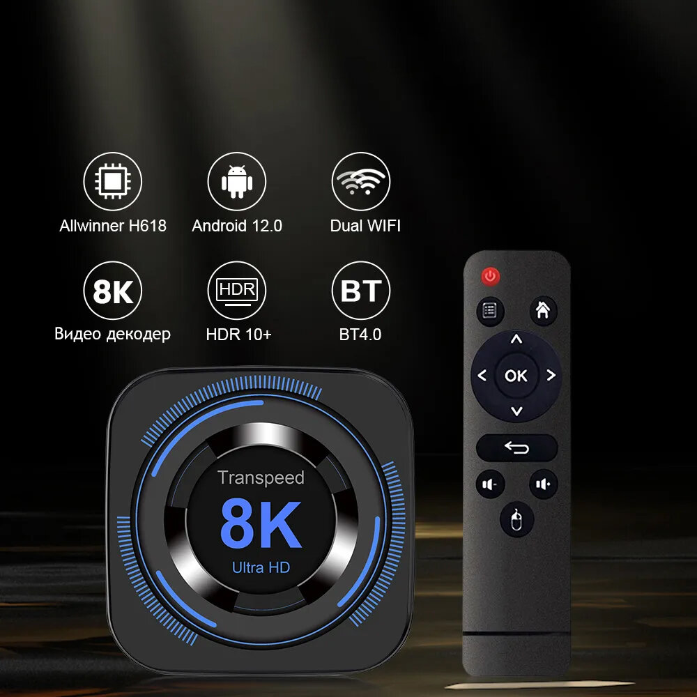 ТВ-приставка Smart ANDROID OTT TV BOX PRO 10 Multimedia Player / Медиаплеер 4Gb / 32Gb