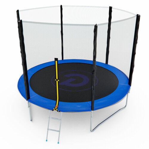 фото Батут с сеткой dfc pelpo 10ft с лестницей, blue