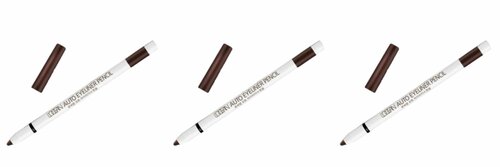 Locean Карандаш для глаз Auto Eyeliner Pencil, автоматический, водостойкий, тон №04 Twinkle Brown, 0,5 г, 3шт