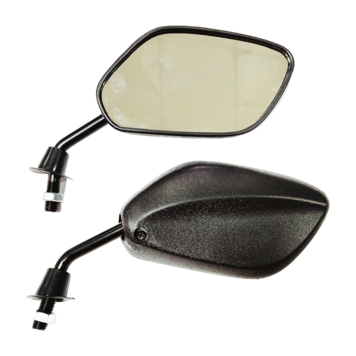 фото Зеркала MotoLand ZX-H2804 (d10mm) на мотоцикл скутер мопед квадроцикл для мотоциклиста черные матовые